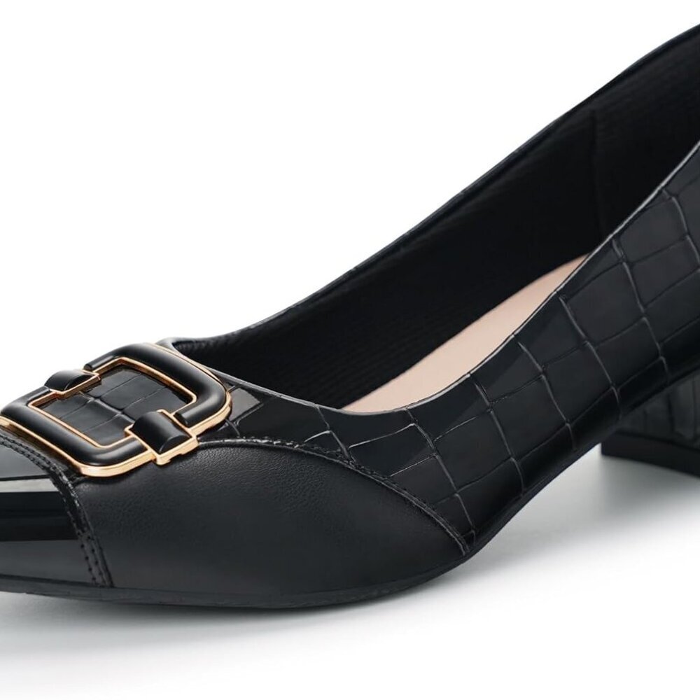 Women Bunion Shoes Orthopedic Loafers Low Heel Pumps Faux Leather